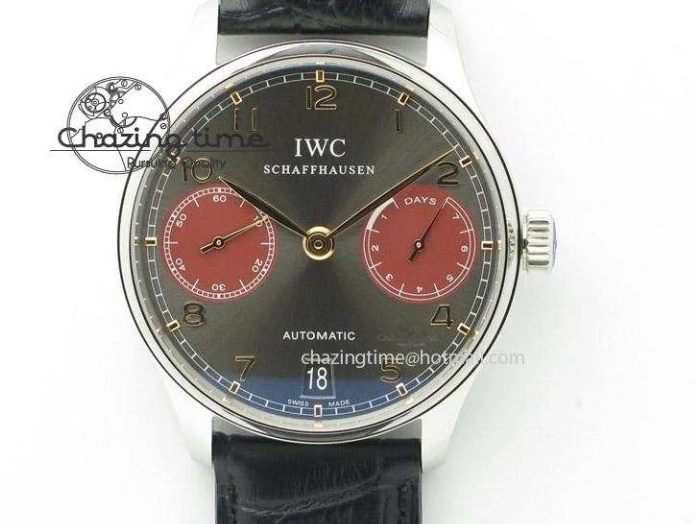 MIROTIME 0208 SportInspired Portuguese Real PR Real Annual Calendar IW503501 YLF 1:1 Best Edition White Dial On Leather Strap A 7241